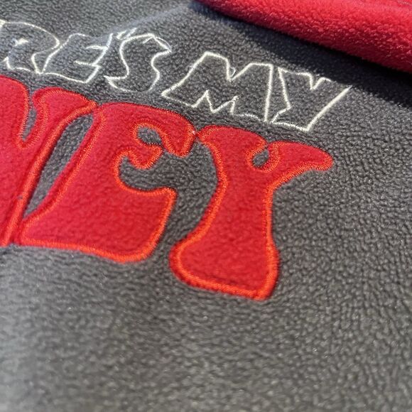 The Disney Store Winnie the Pooh 1/4 Zip Sweatshirt Large Where's My Honey READ - Picture 5 of 9